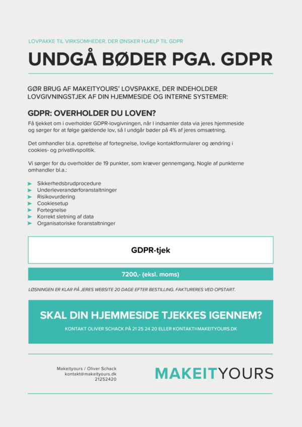 GDPR-Pakke – Komplet Løsning